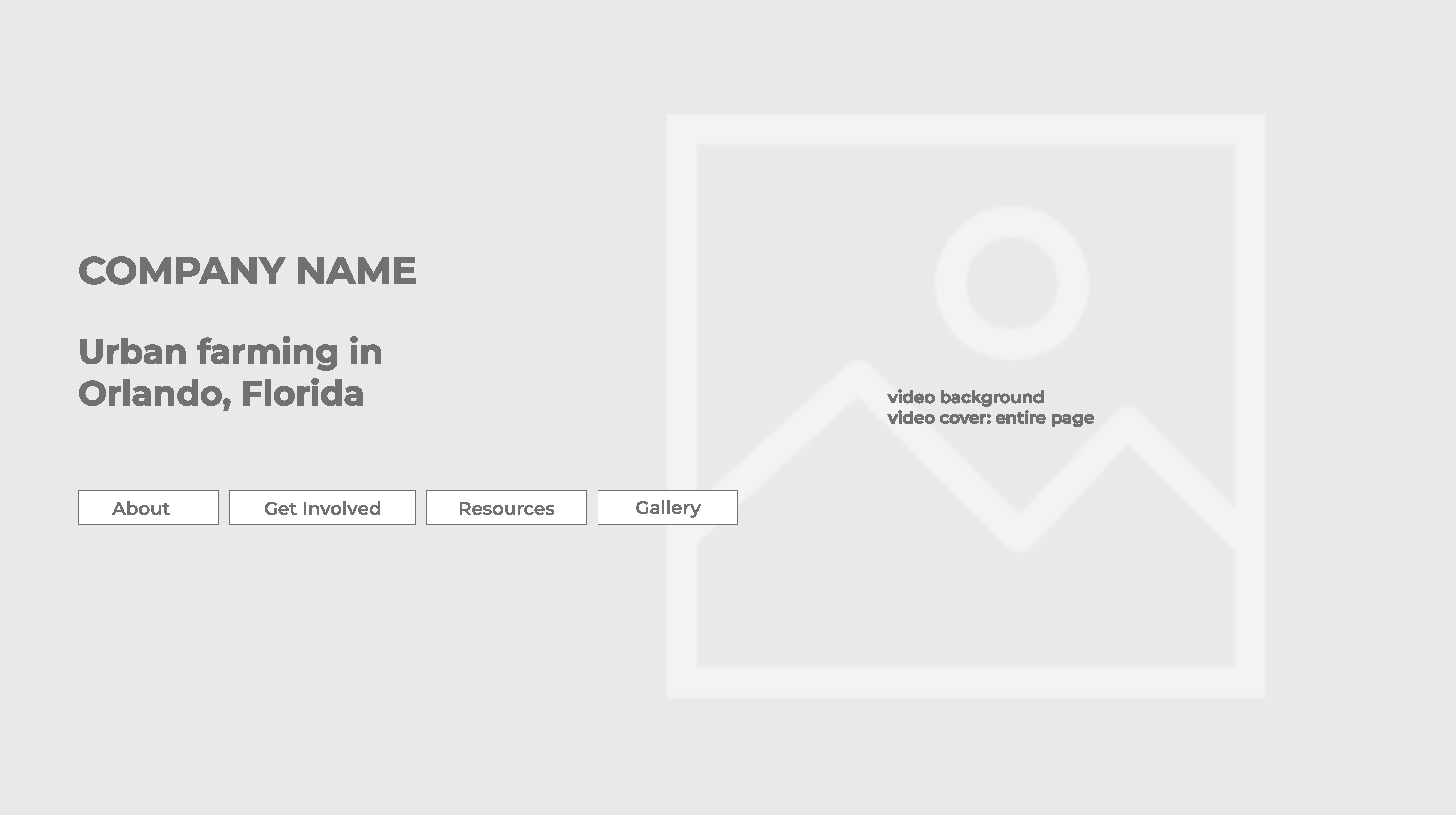 Urban Farming wireframe page 1