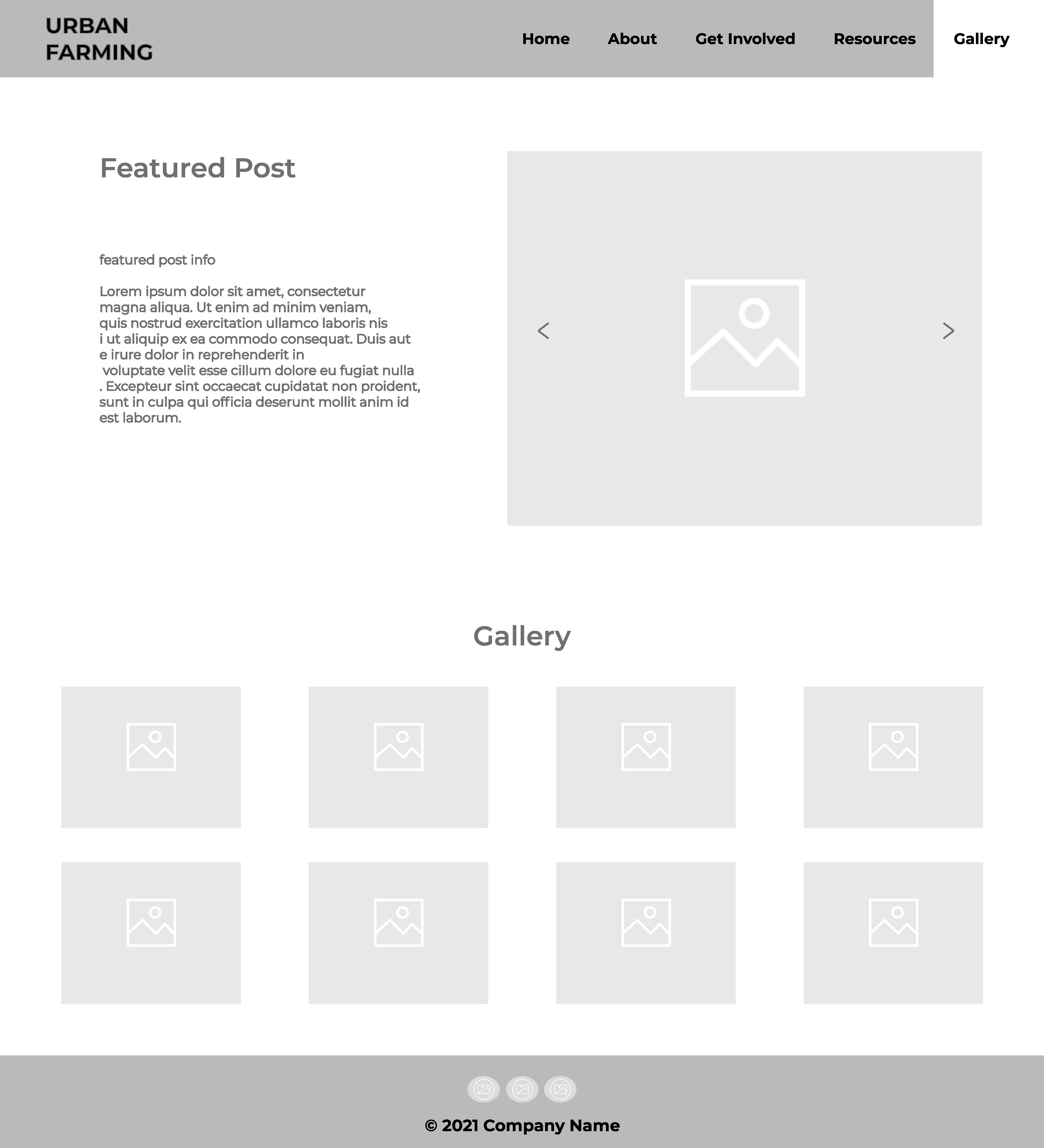 Urban Farming wireframe page 5