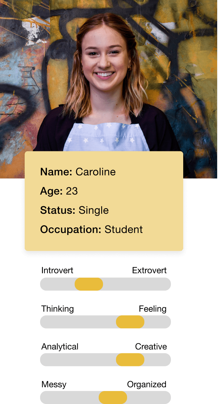 Portrait and info of Caroline